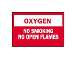 Oxygen: No Smoking/Open Flames 7" x 10"