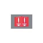 3D Fire Extinguisher Sign
