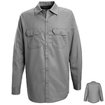 7 oz. Silver Gray Long Sleeve Work FR Shirt