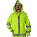 49" Lime Rain Coat
