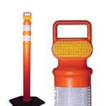 45" Delineator Post with 3" Collar
