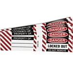Steel Padlock Vinyl Label 6/Pack
