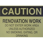 Caution Renovation 14" x 20"