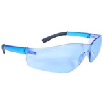 Rad-Atac Rubber Temple Light Blue Lens Safety Glass