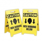 Men Working Above/Below Sign