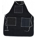 Denim Apron w/ Chest & 2 Hip Pockets