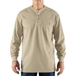 Carhartt Mens Khaki FR Henley