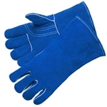 Blue Kevlar Sewn Welding Glove L
