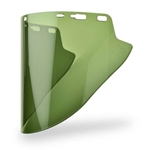 Lexan 10" x 18.5" x 07 Green Faceshield