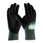 Maxiflex Cut Nitrile Dotted w/ reinforced thumb green EN4331