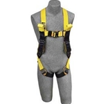 DBI-Sala Delta II Arc Flash Harness, 7000 lb. Nylon Web, Vest Style, Back Web Loop, Quick-Connect Buckles, Leather Insulators, Rescue Loops