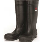 16" Black PVC Steel Toe Boot