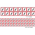 GHS Mini Pictogram Label Sheets - Compressed Gas