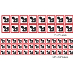 GHS Mini Pictogram Label Sheets - Health Hazard