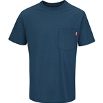 Men's Short Sleeve Solid Basic Tee Enamel Blue