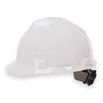 White Large Ratchet Hard Cap