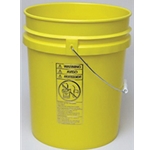 5 Gallon Plastic Pail Yellow