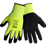 High-Visibility Cut Resistant Coated Gloves