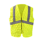 Economy Class 2 Lime Break away Mesh Velcro Vest