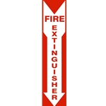 20" x 4" Fire Extinguisher Down Arrow