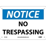 OSHA Notice Safety Sign: No Trespassing