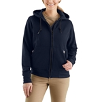 Carhartt Womens Navy FR Hooded Zipper Sweatshirt