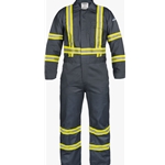 9 oz. FR Cotton Coveralls with Reflective Trim