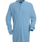 Long Sleeve Tagless Henley Shirt