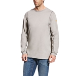 Ariat Mens FR Long Sleeve Shirt Silver