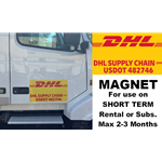DHL DOT Truck Door Magnet 10/pk.