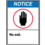 ANSI Notice Sign