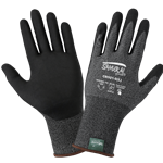 Samurai Glove® Salt-and-Pepper Cut Resistant Coated Touch Screen Gloves Made with 21-Gauge Tuffalene