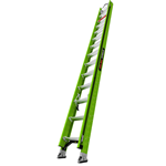 28' Fiberglass Extension Ladder w- Cable Hooks