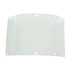 7" X 15" X .04" CLEAR POLYCARB FACESHIELD