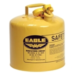 5 Gallon Steel Safety Can for Diesel, Type I, Flame Arrester, Yellow