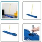 Lavex 48" x 5" All-In-One Microfiber Dust Mop with 60" Handle