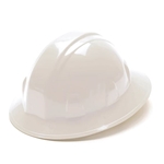 White Full Brim Hard Hat 4-Pt Ratchet