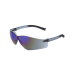 PAVON® BLUE MIRROR LENS, FROSTED BLACK FRAME SAFETY GLASSES