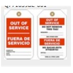 Out of Service tag