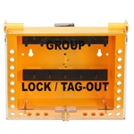 26 Group Lock Box - Yellow / Plastic, Wall Mount