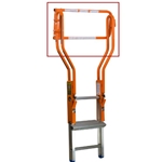 SAFE-T™ SELF CLOSING LADDER GATE (Gate only) Ladder extender sold separately.
