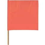 Safety Flag Red/Org 24x24,36 X3/4in Dowl