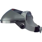 Medium-duty faceshield headgear w/ 4" crown protector
