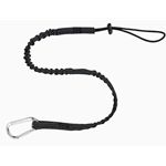 3100 Extended tool lanyard w/ single carabiner 42"-54" Black