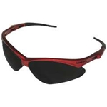 Kimberly Clark Nemesis Red Frame Clear Lens