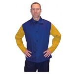 Cotton FR jacket w/ leather sleeves 2XL