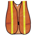 Orange Velcro Mesh Vest