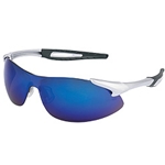 Inertia® Silver Frame, Blue Diamond Mirror Lens