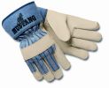 Leather palm gloves premium grain w/ 2 1/2" safety cuff