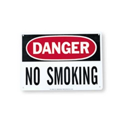 Danger: No Smoking Sign 10" x 14"